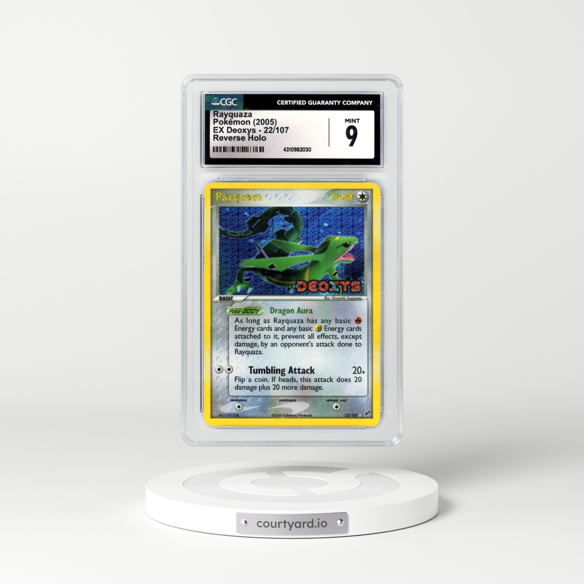 2005 EX Deoxys #22 Rayquaza - Holo (CGC 9 MINT)