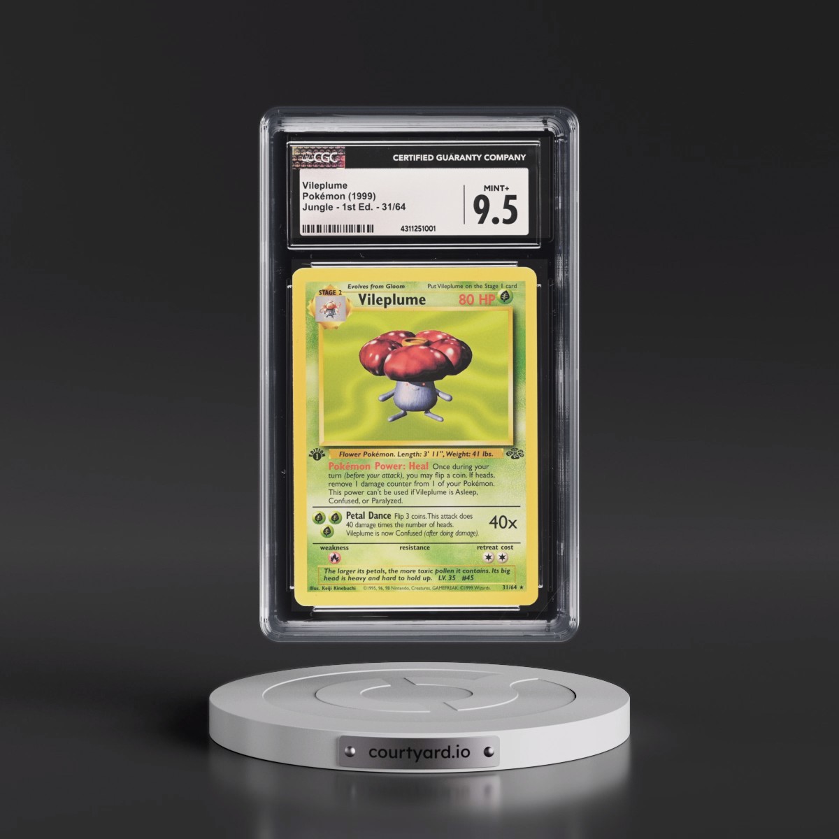 1999 Jungle #31/64 Vileplume - 1st Edition 1st Edition (CGC 9.5 MINT+)
