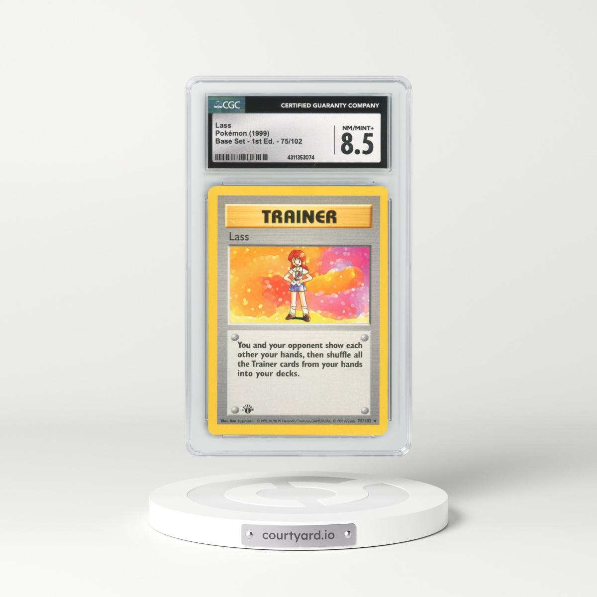 1999 Base Set #75 Lass - 1st Edition (CGC 8.5 NM-MT+)