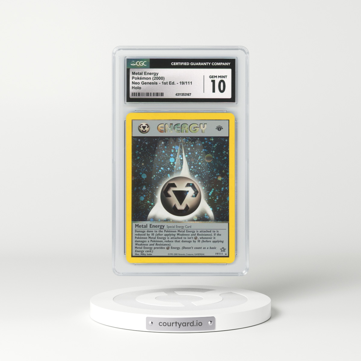2000 Neo Genesis #19 Metal Energy - 1st Edition Holo (CGC 10 GEM MINT)