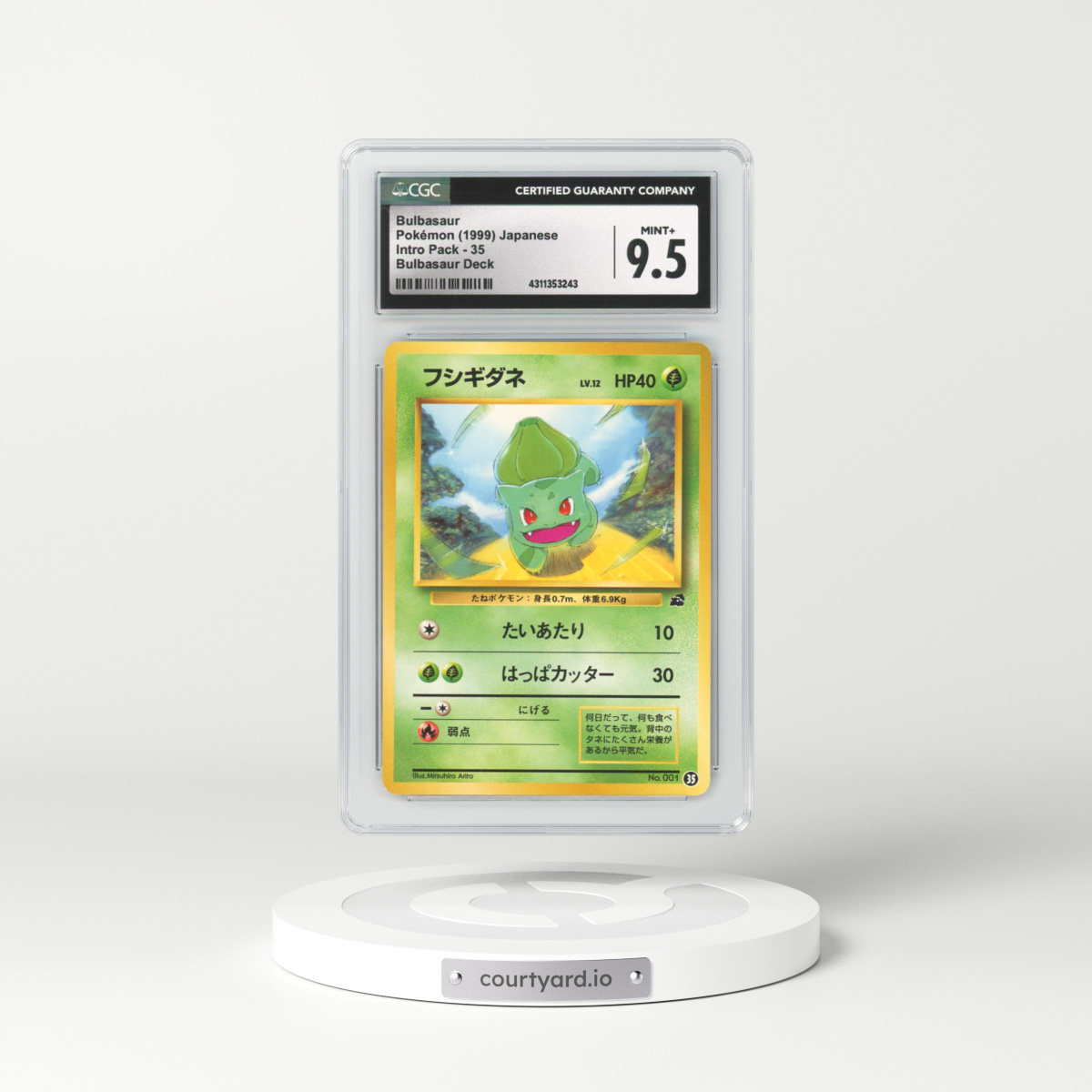 1999 Japanese Bulbasaur Deck #35 Bulbasaur (CGC 9.5 MINT+)