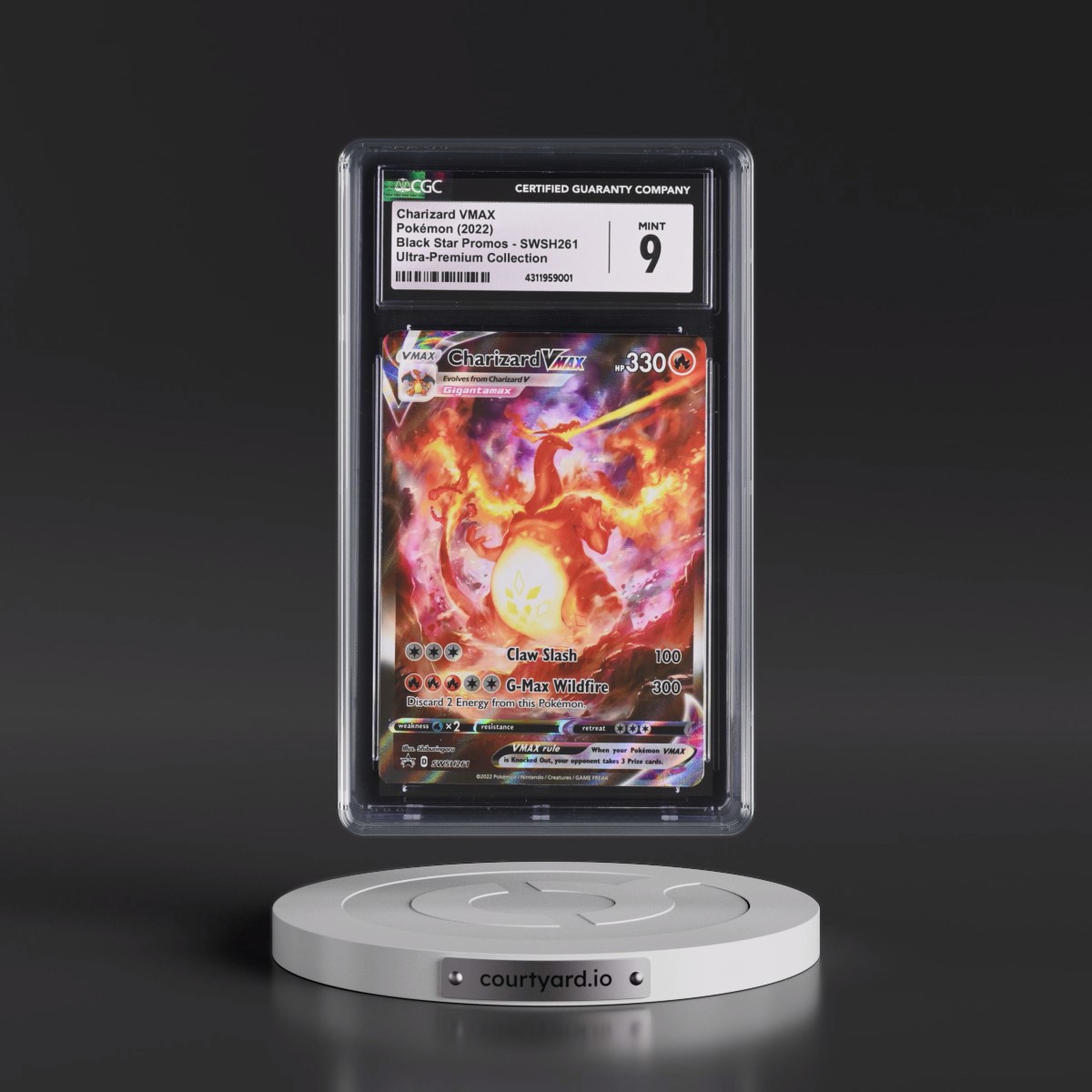 2017 Black Star Promos - Sword & Shield #SWSH261 Charizard VMAX - Ultra-Premium Collection (Holo) (CGC 9 MINT)