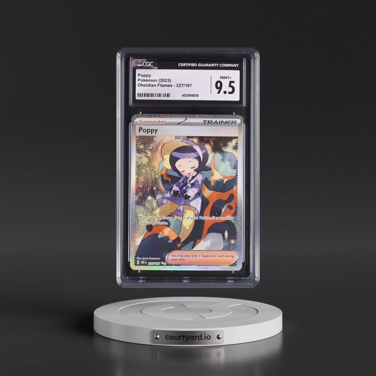 2023 Obsidian Flames - OBF EN #227/197 Poppy - Special Illustration Rare (Holo) (CGC 9.5 MINT+)