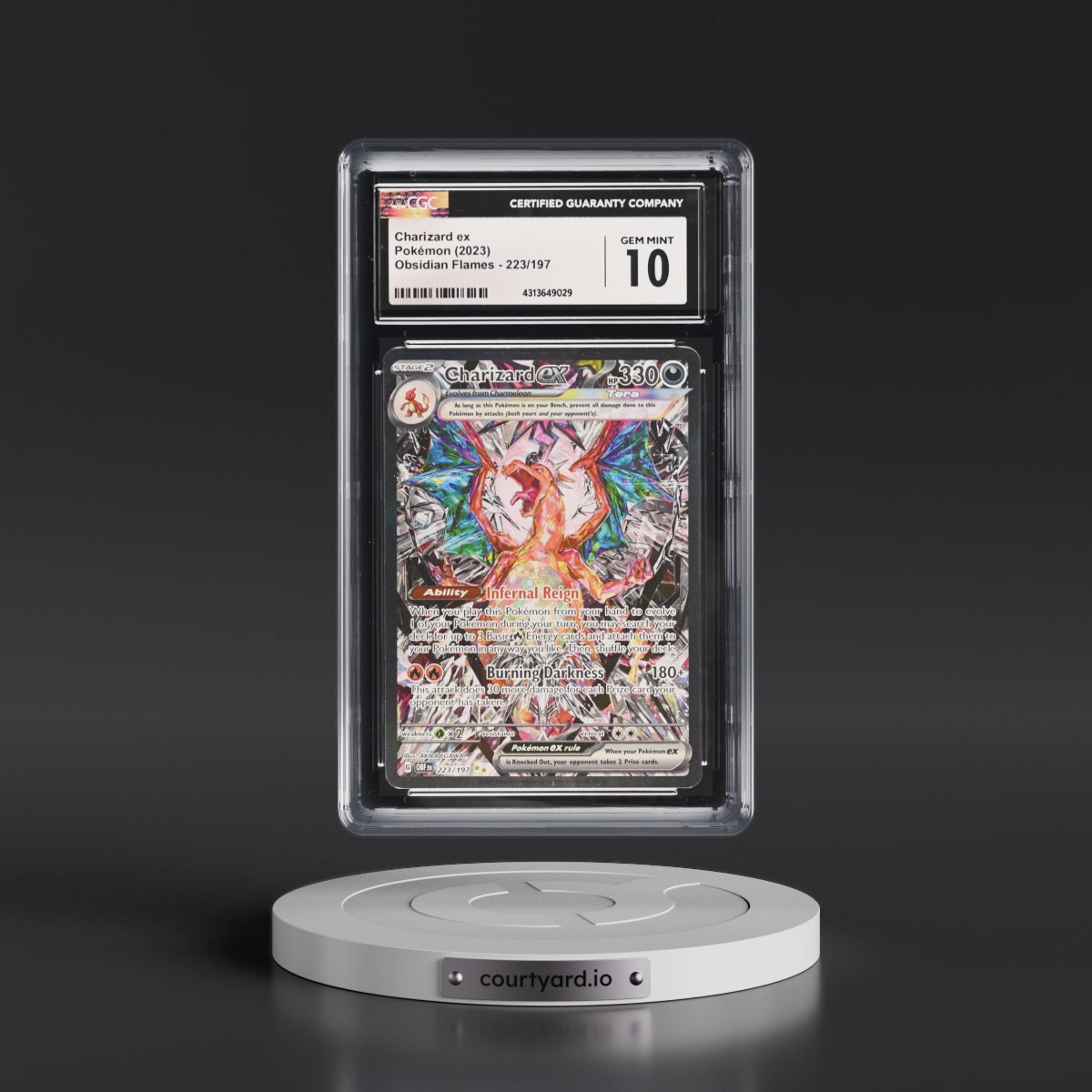 2023 Obsidian Flames - OBF EN #223/197 Charizard ex - Special Illustration Rare (Holo) (CGC 10 GEM MINT)