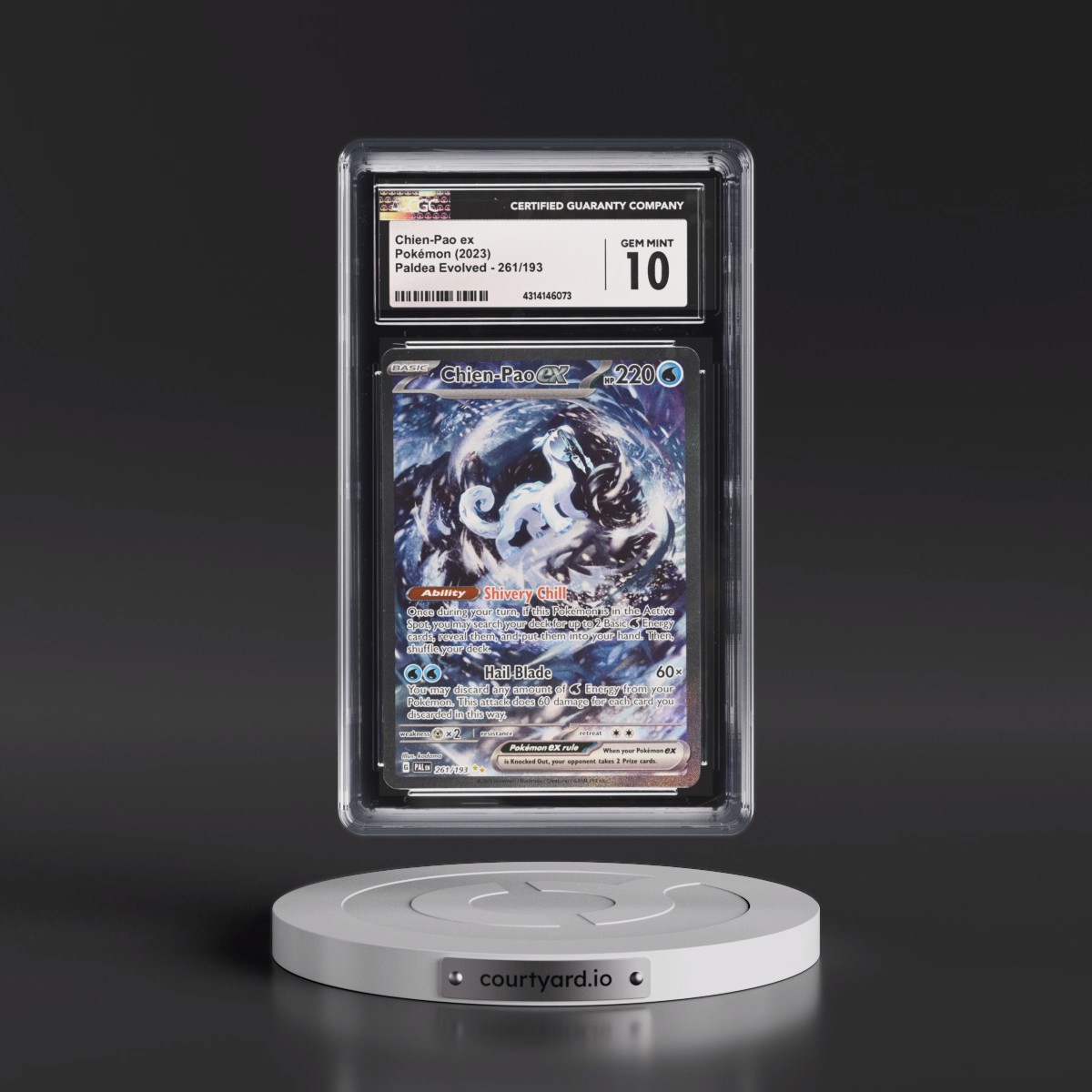 2023 Paldea Evolved - PAL EN Chien-Pao ex - Special Illustration Rare (Holo) #261/193 CGC 10