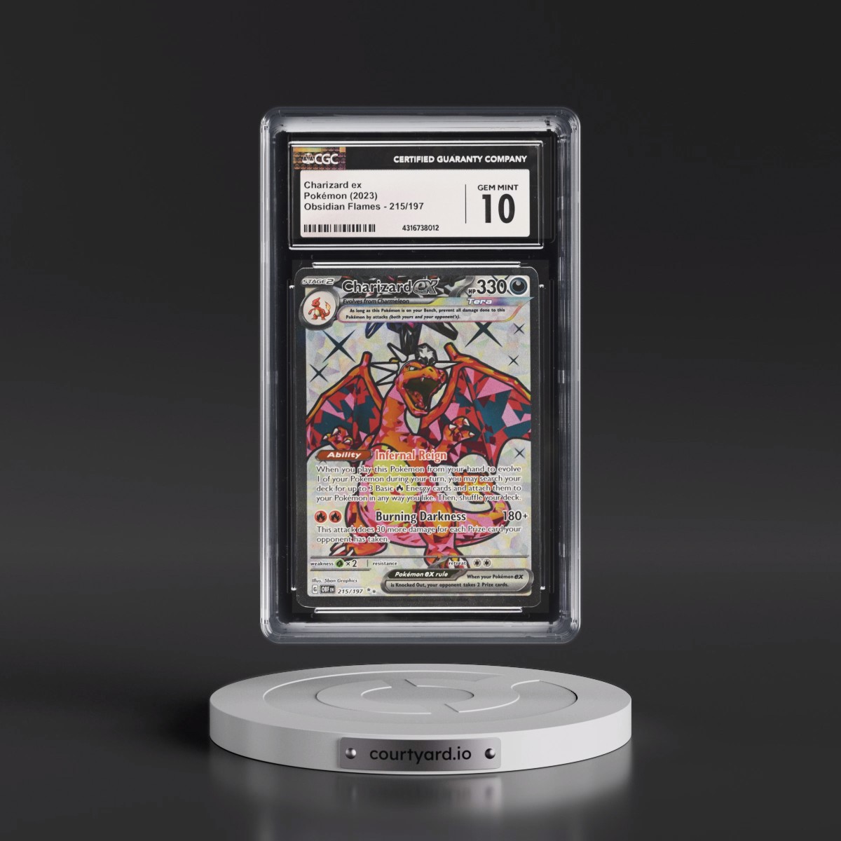 2023 Obsidian Flames - OBF EN #215/197 Charizard ex - Ultra Rare Holo (CGC 10 GEM MINT)