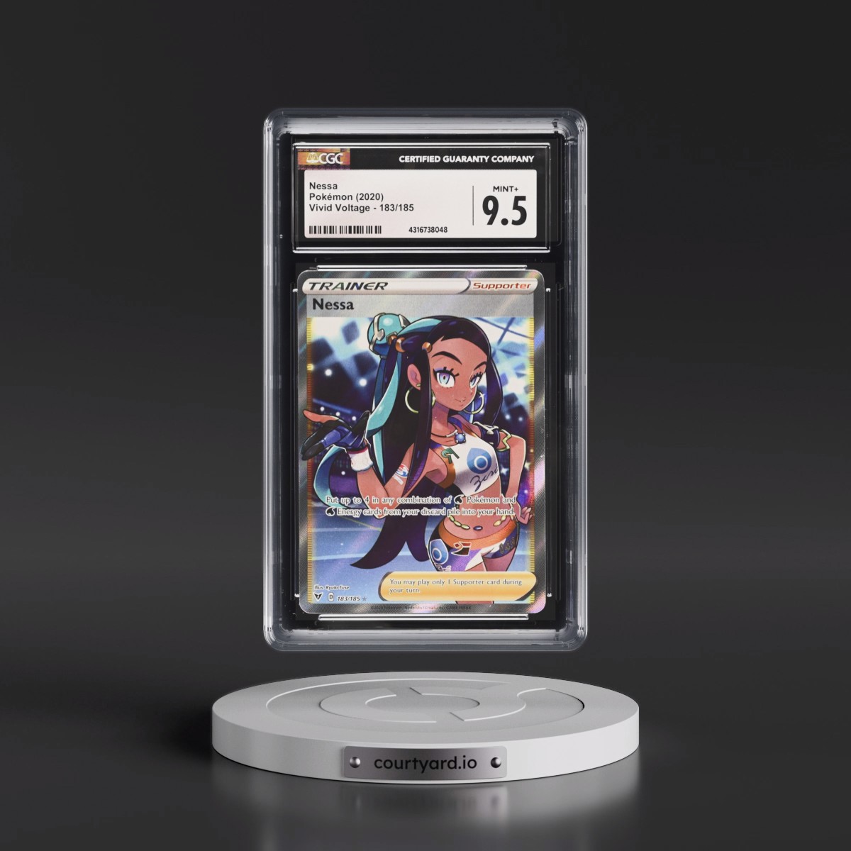 2020 Vivid Voltage #183/185 Nessa - Ultra Rare Holo (CGC 9.5 MINT+)
