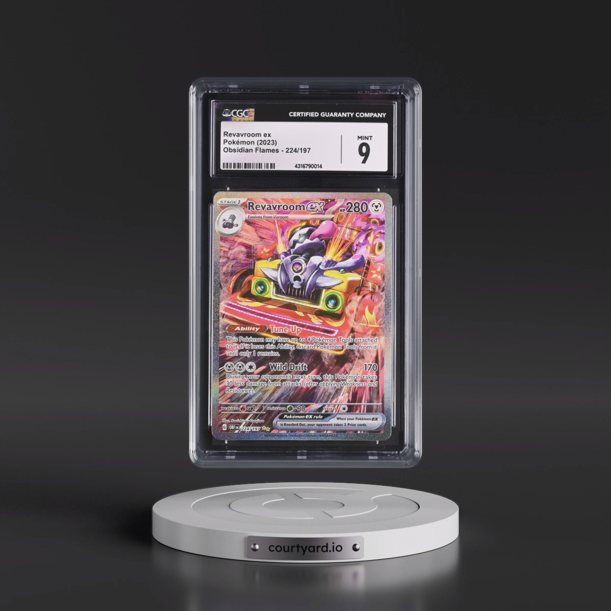 2023 Obsidian Flames - OBF EN #224/197 Revavroom ex - Special Illustration Rare (Holo) (CGC 9 MINT)