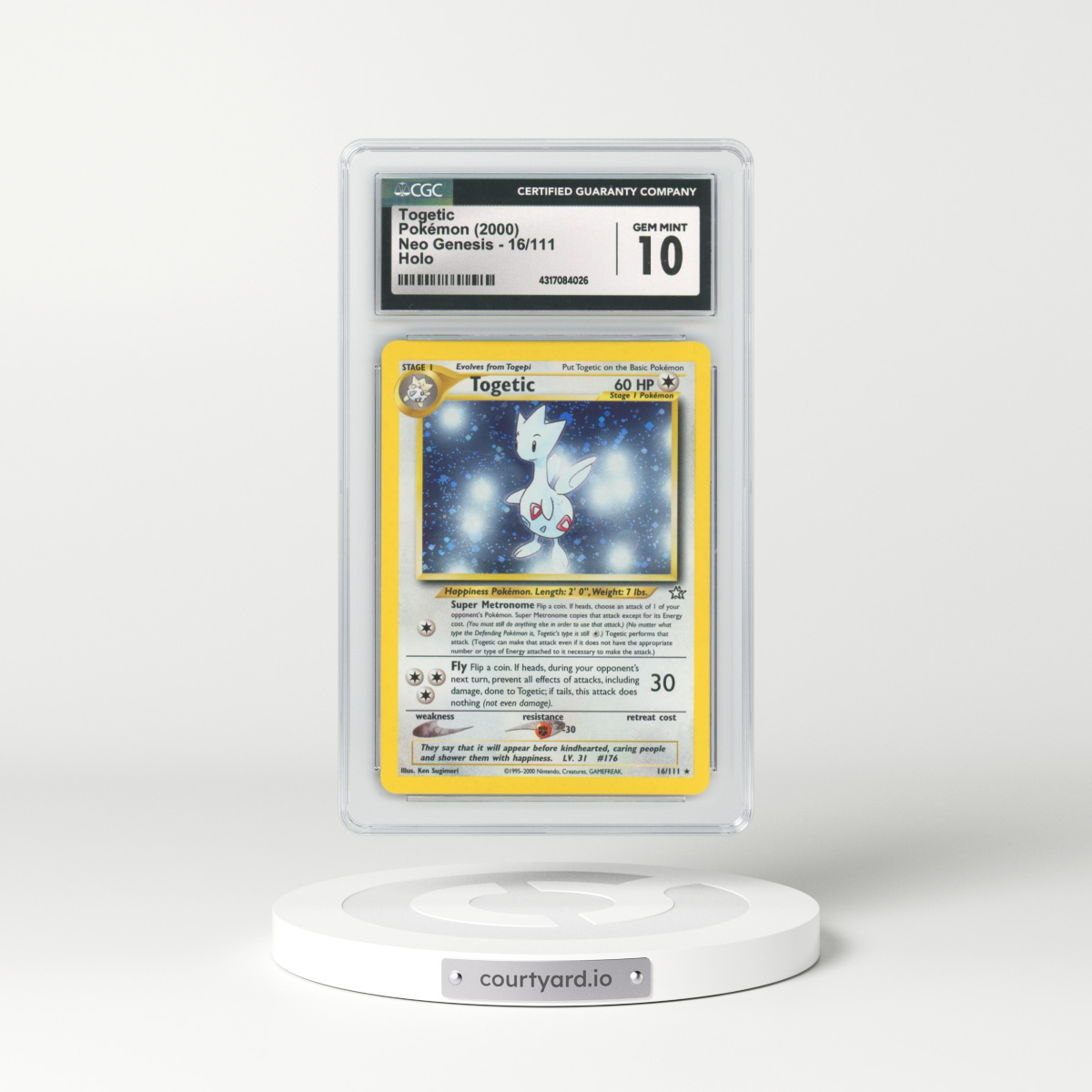 2000 Neo Genesis #16 Togetic - Holo (CGC 10 GEM MINT)