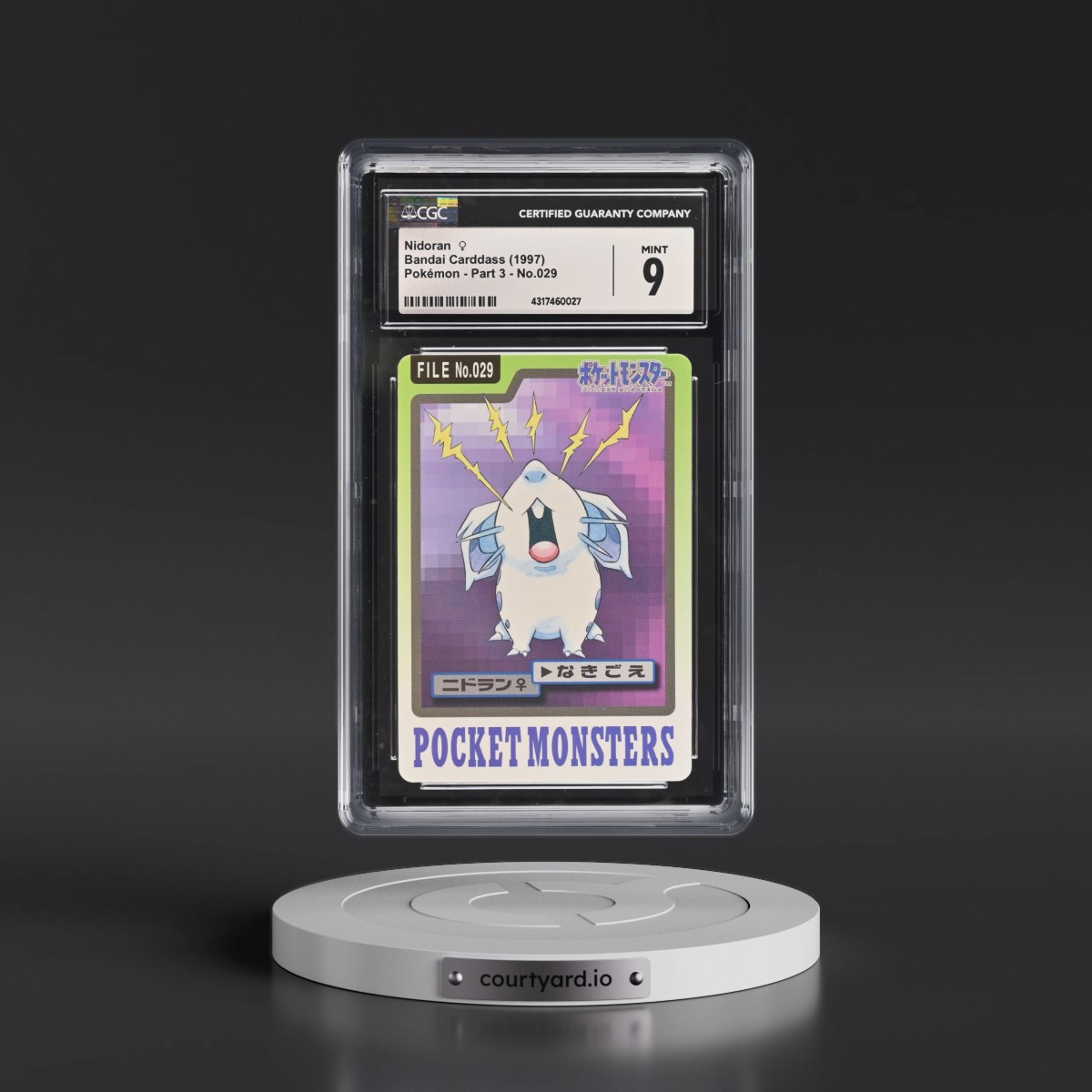 1997 (Pocket Monsters on Bottom) Part 3 #029 Nidoran ♀ (CGC 9 MINT)