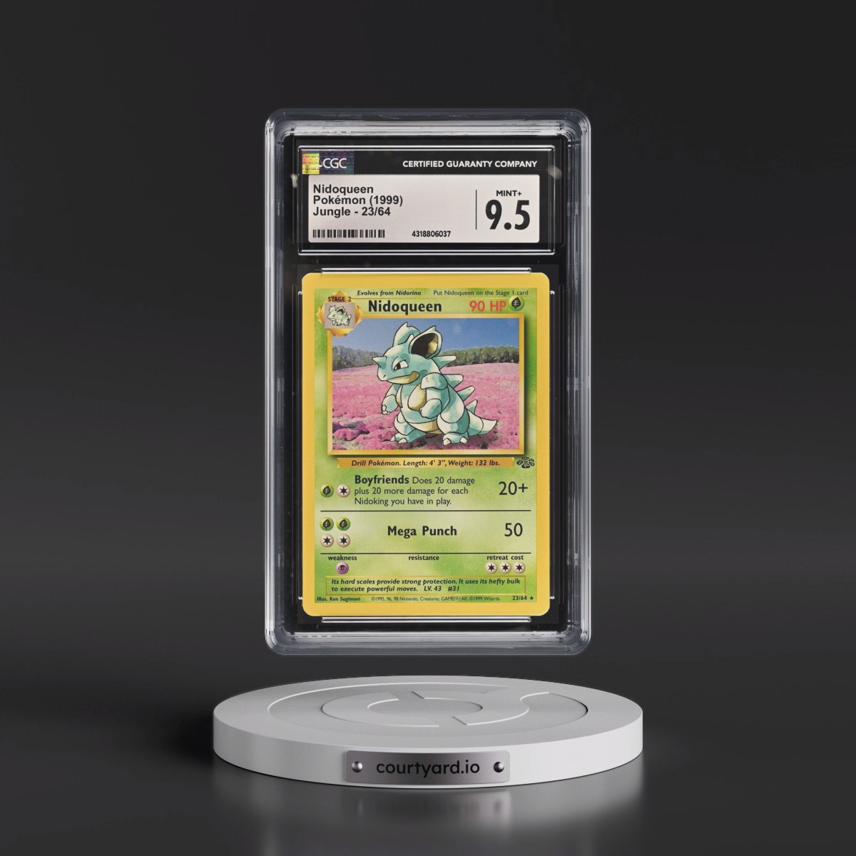1999 Jungle #23/64 Nidoqueen (CGC 9.5 MINT+)