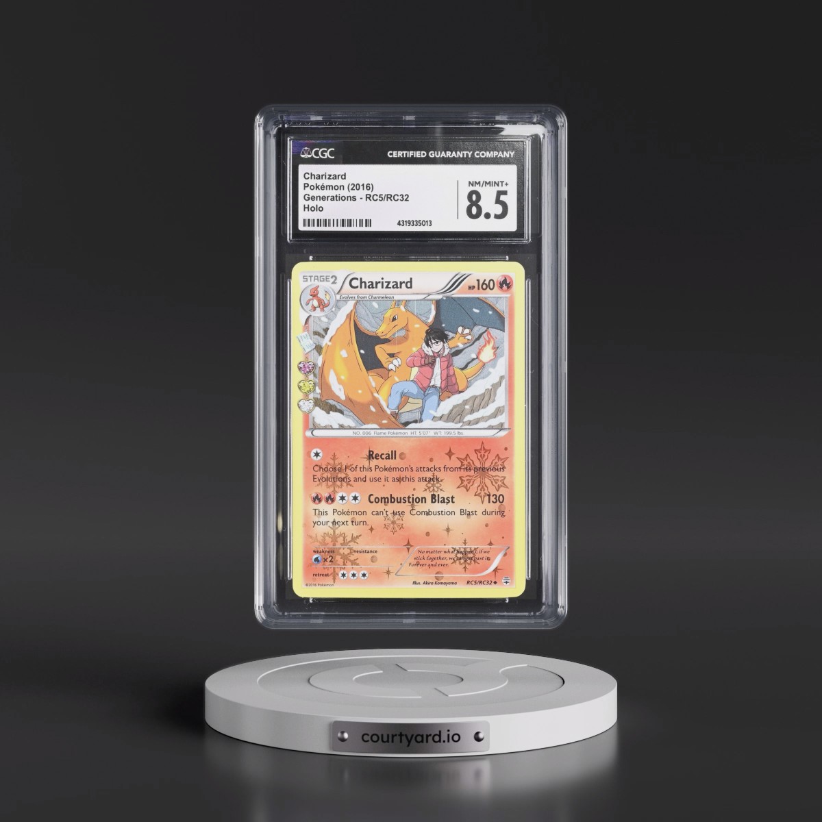 2016 Generations #RC5/RC32 Charizard - Radiant Collection Holo (CGC 8.5 NM-MT+)