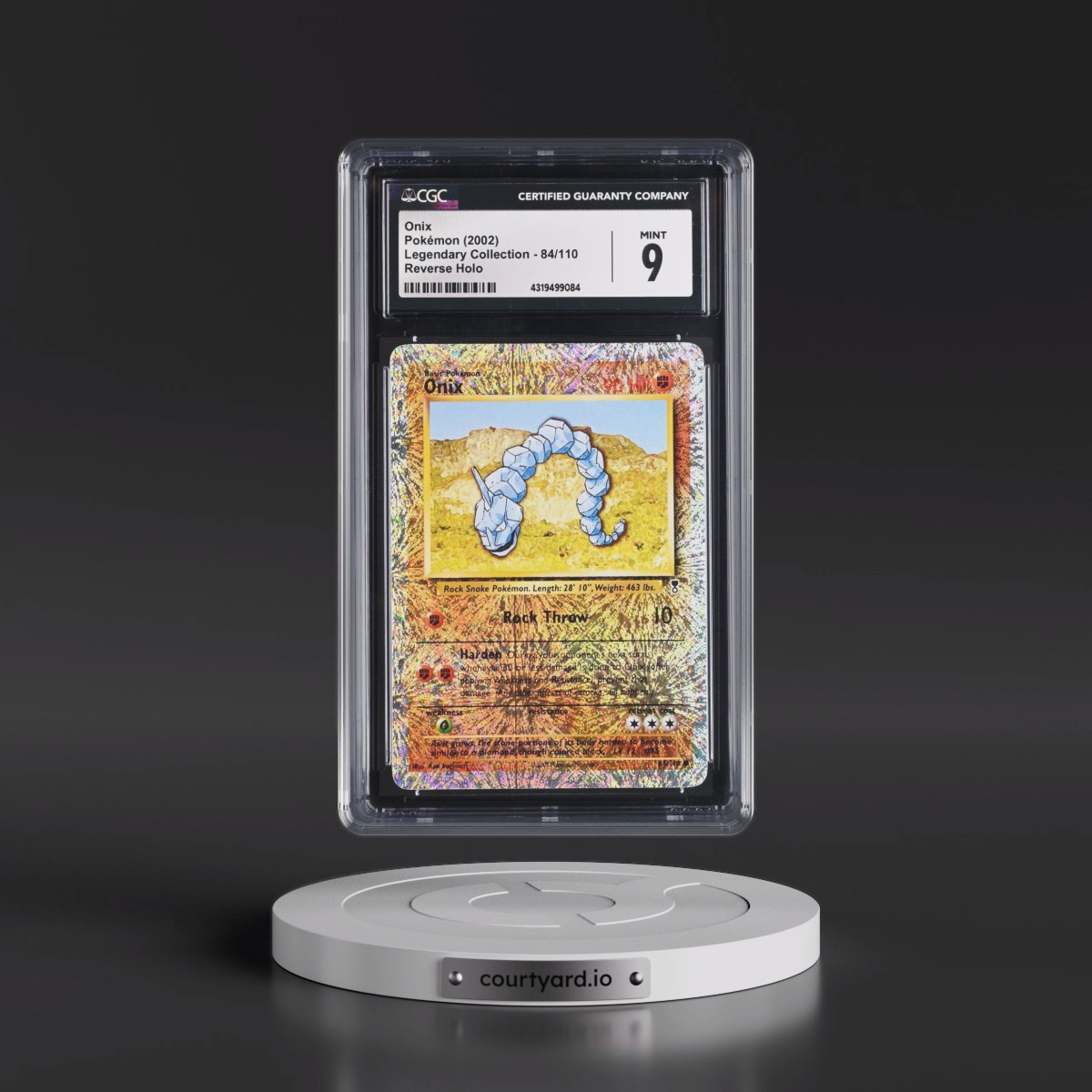 2002 Legendary Collection #84/110 Onix - Reverse Holo (CGC 9 MINT)