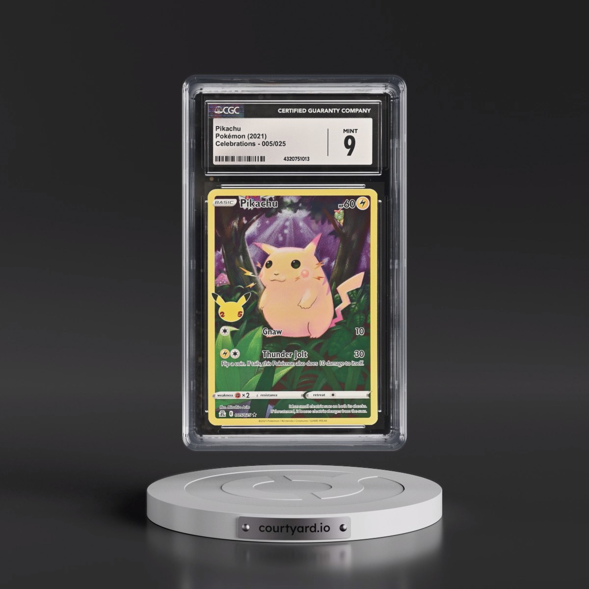 2021 Celebrations #005/025 Pikachu - Holo (CGC 9 MINT)