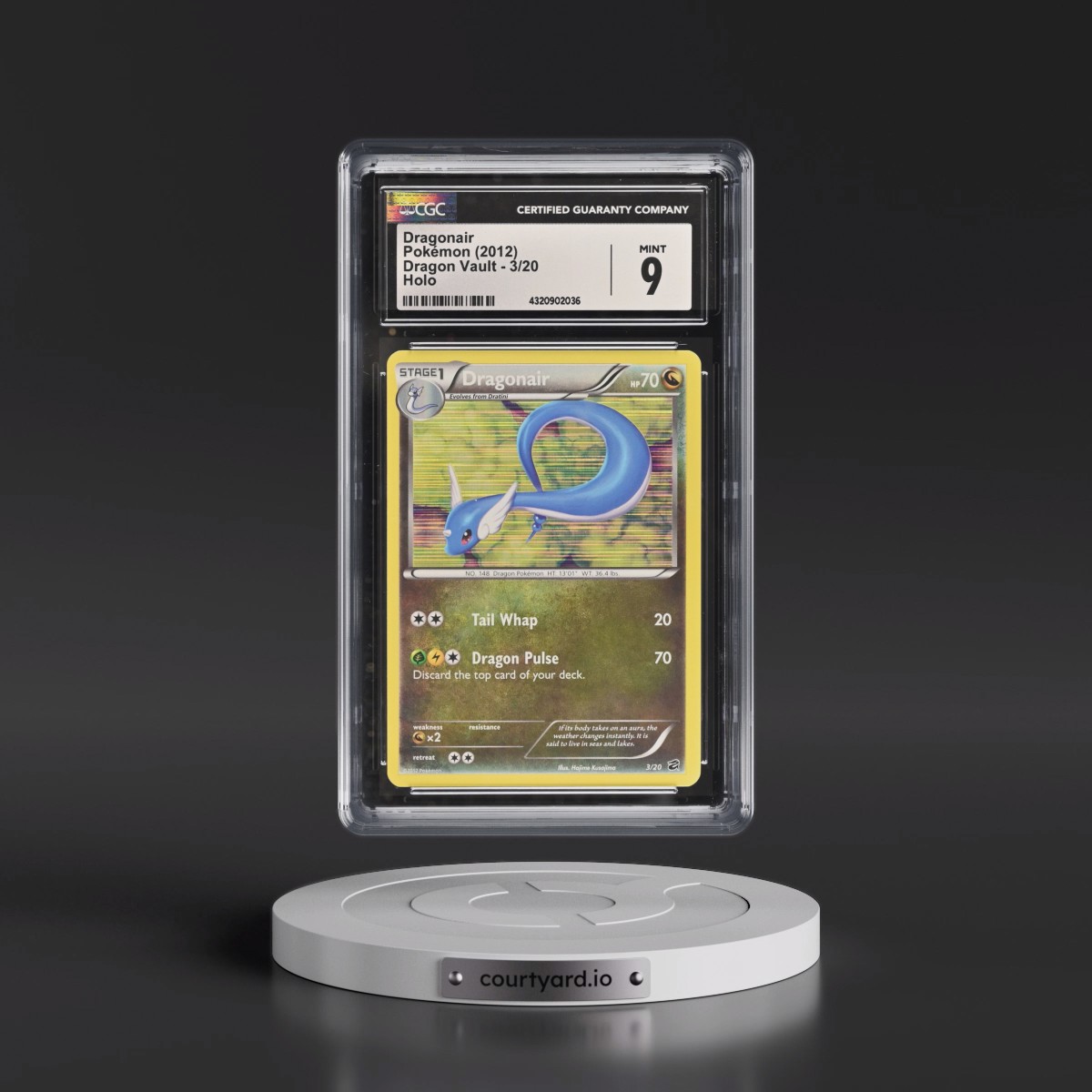 2012 Dragon Vault #3/20 Dragonair - Holo (CGC 9 MINT)