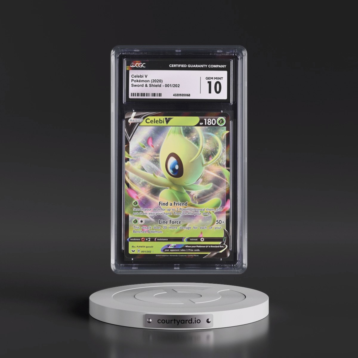 2020 Sword & Shield #001/202 Celebi V - Holo (CGC 10 GEM MINT)
