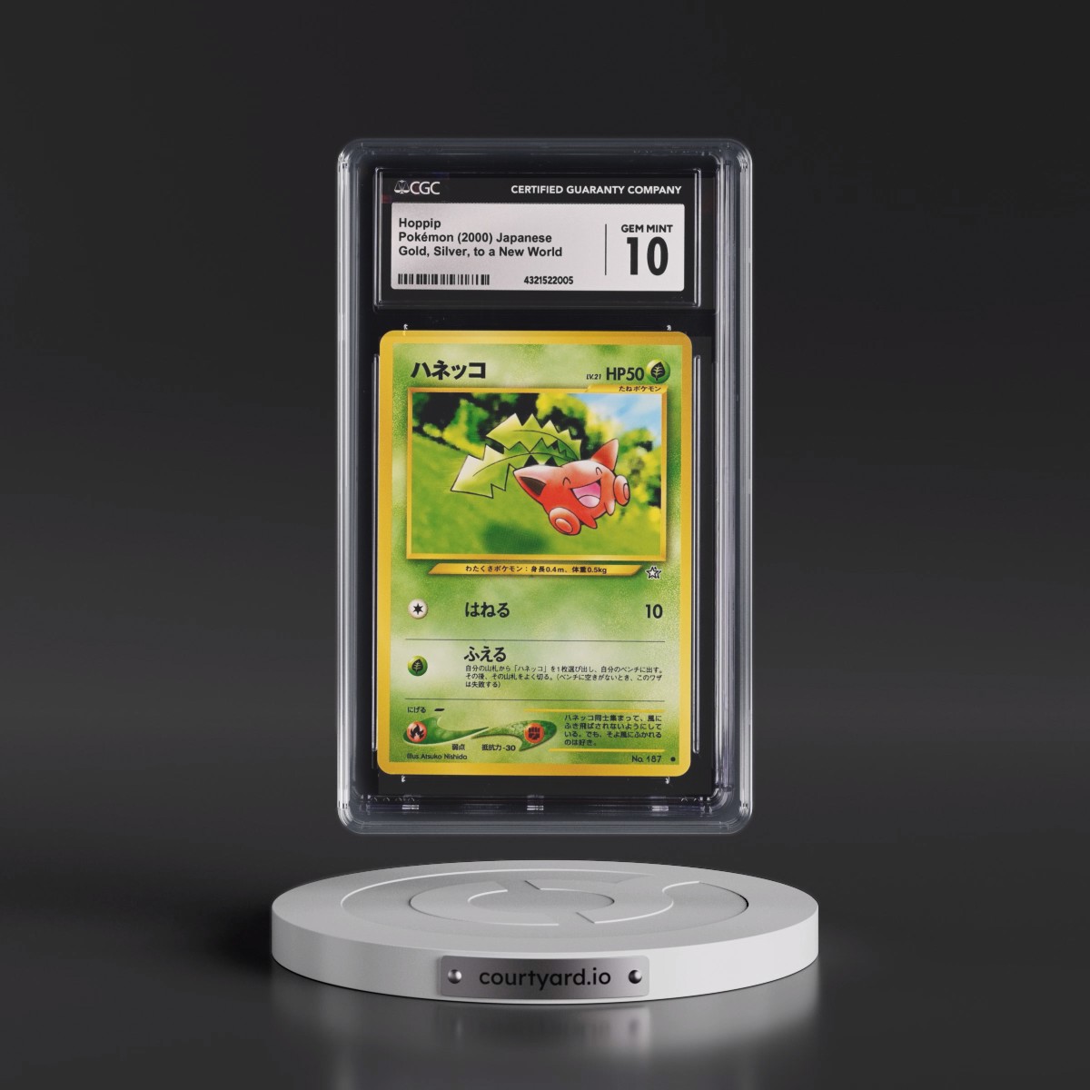2000 Gold, Silver, to a New World #187 Hoppip (CGC 10 GEM MINT)