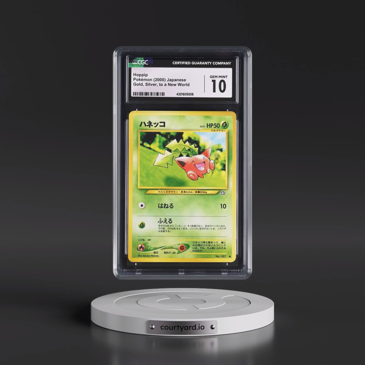 2000 Gold, Silver, to a New World #187 Hoppip (CGC 10 GEM MINT)