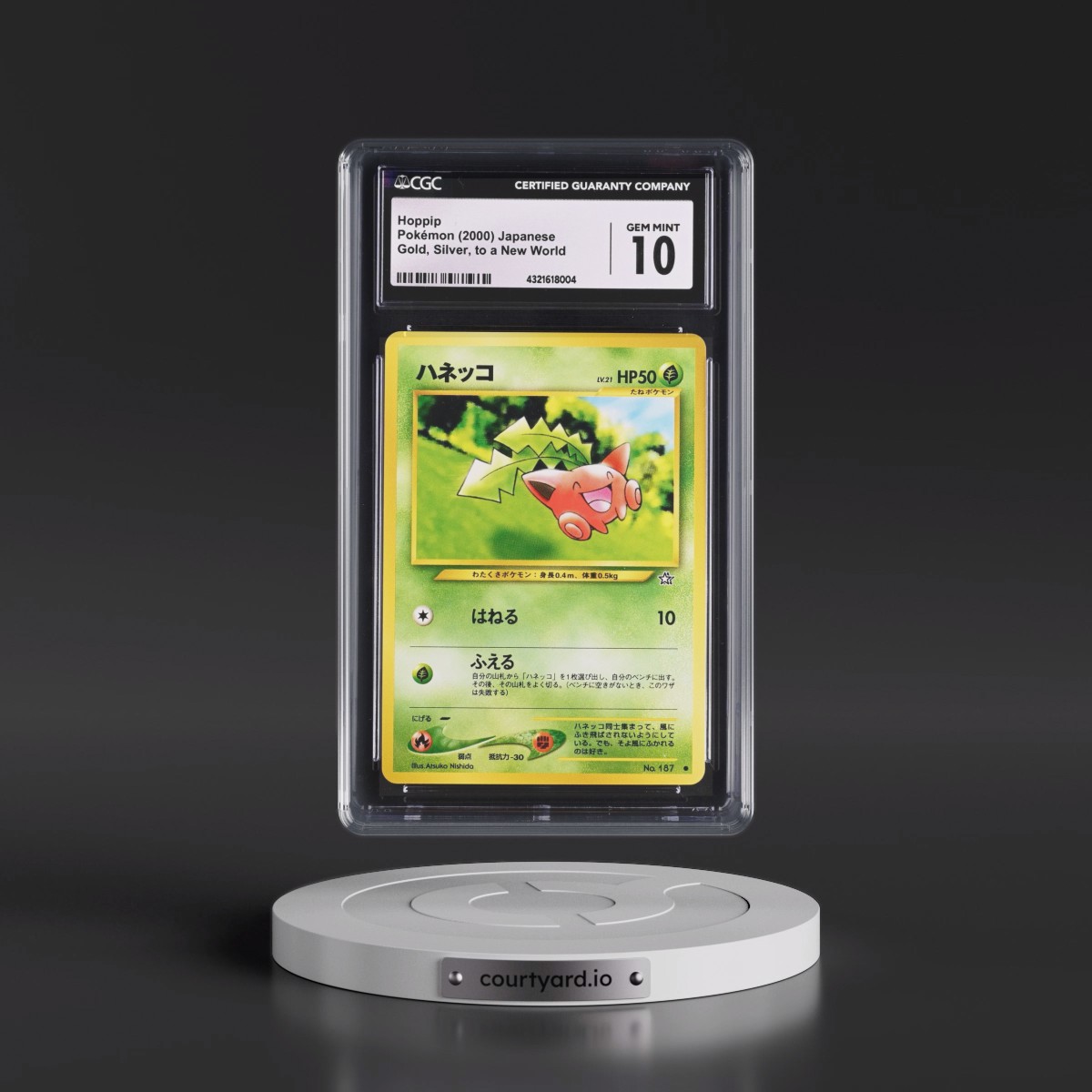 2000 Gold, Silver, to a New World #187 Hoppip (CGC 10 GEM MINT)