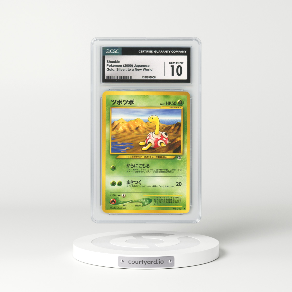 2000 Japanese Gold, Silver, to a New World... Shuckle (CGC 10 GEM MINT)