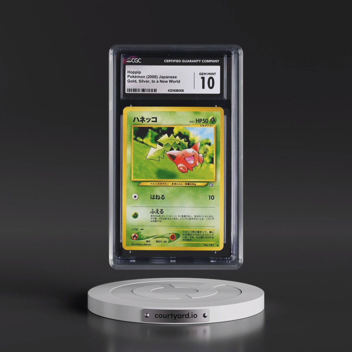 2000 Gold, Silver, to a New World #187 Hoppip (CGC 10 GEM MINT)