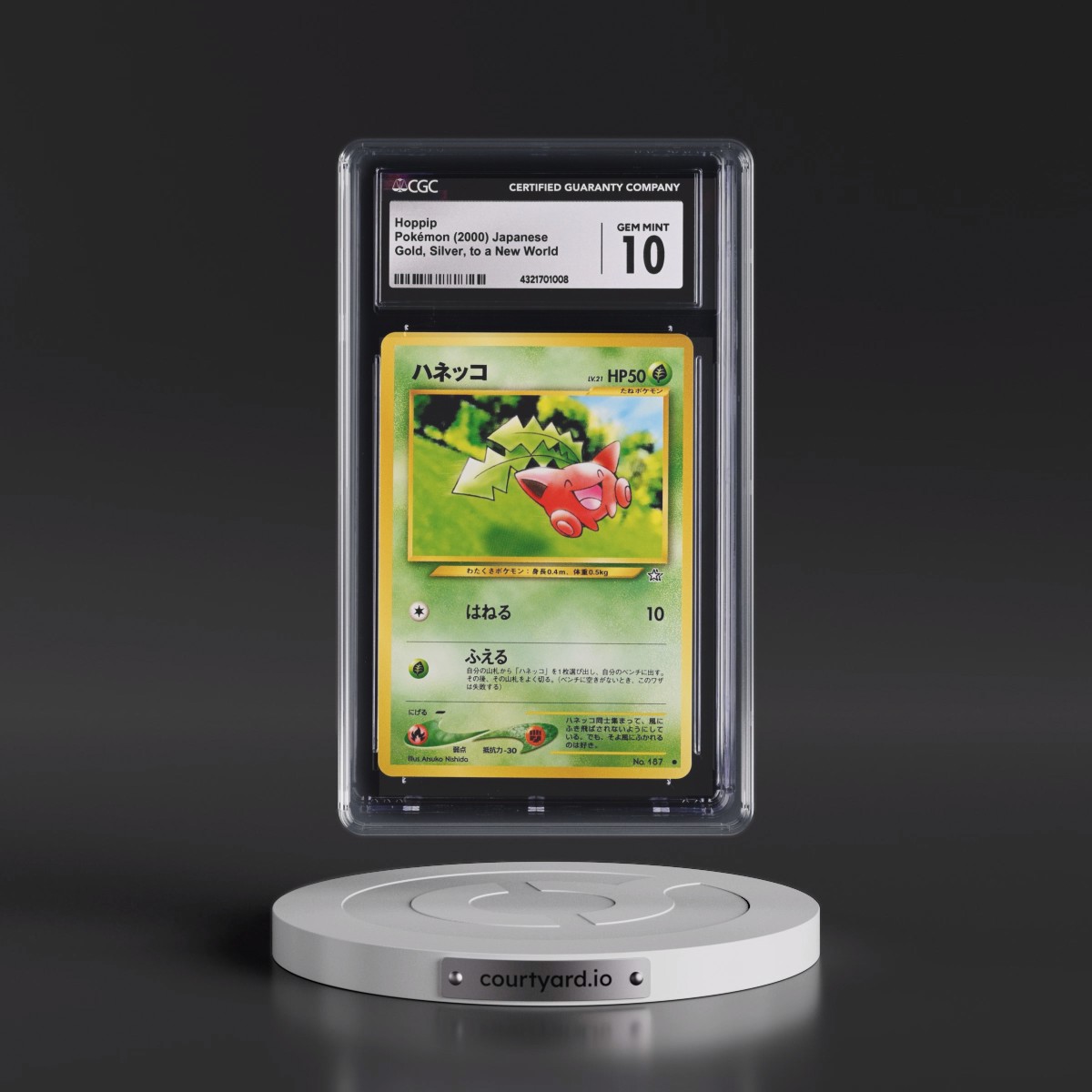 2000 Gold, Silver, to a New World #187 Hoppip (CGC 10 GEM MINT)