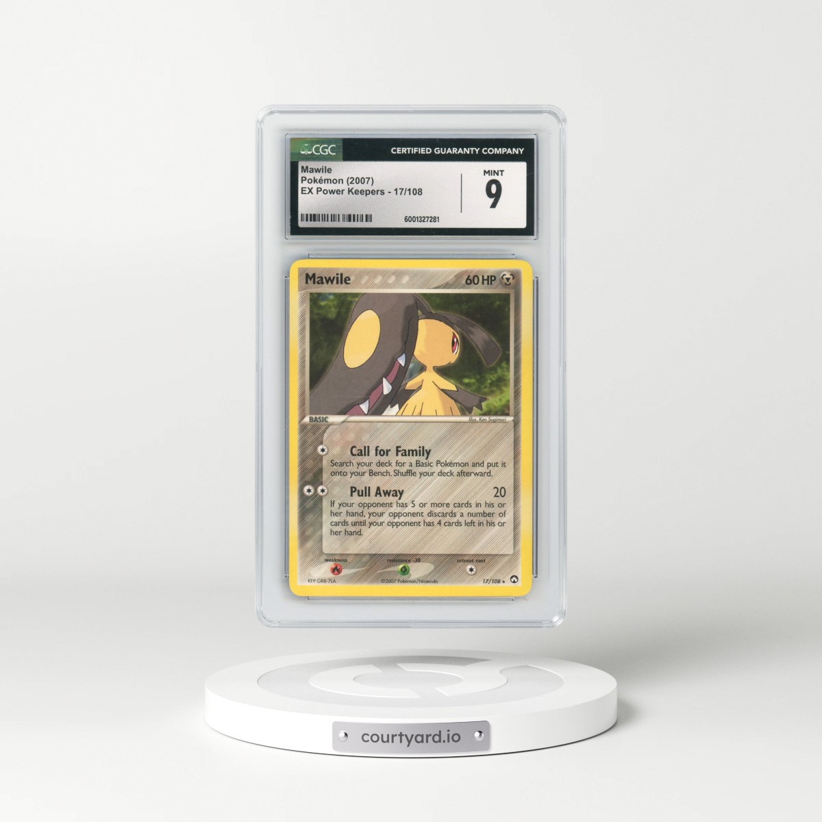 2007 EX Power Keepers #17/108 Mawile (CGC 9 MINT)