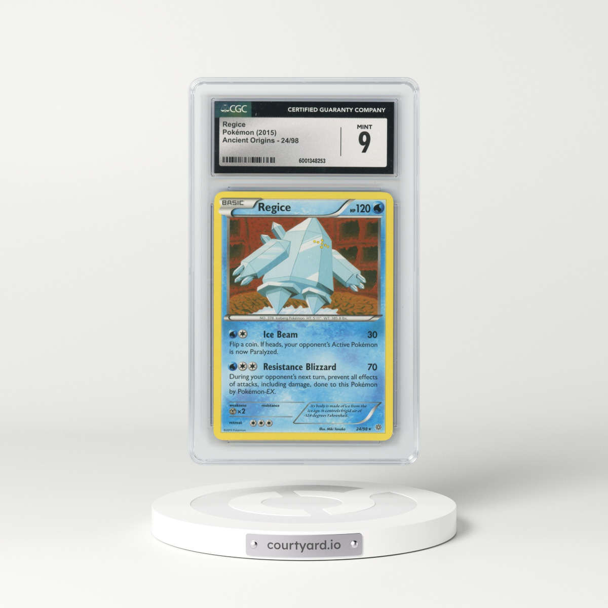 2015 Ancient Origins #24/98 Regice (CGC 9 MINT)