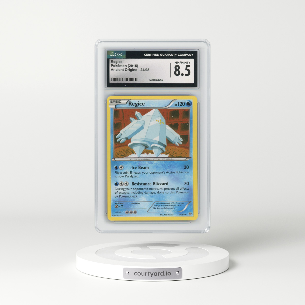 2015 Ancient Origins #24/98 Regice (CGC 8.5 NM-MT+)