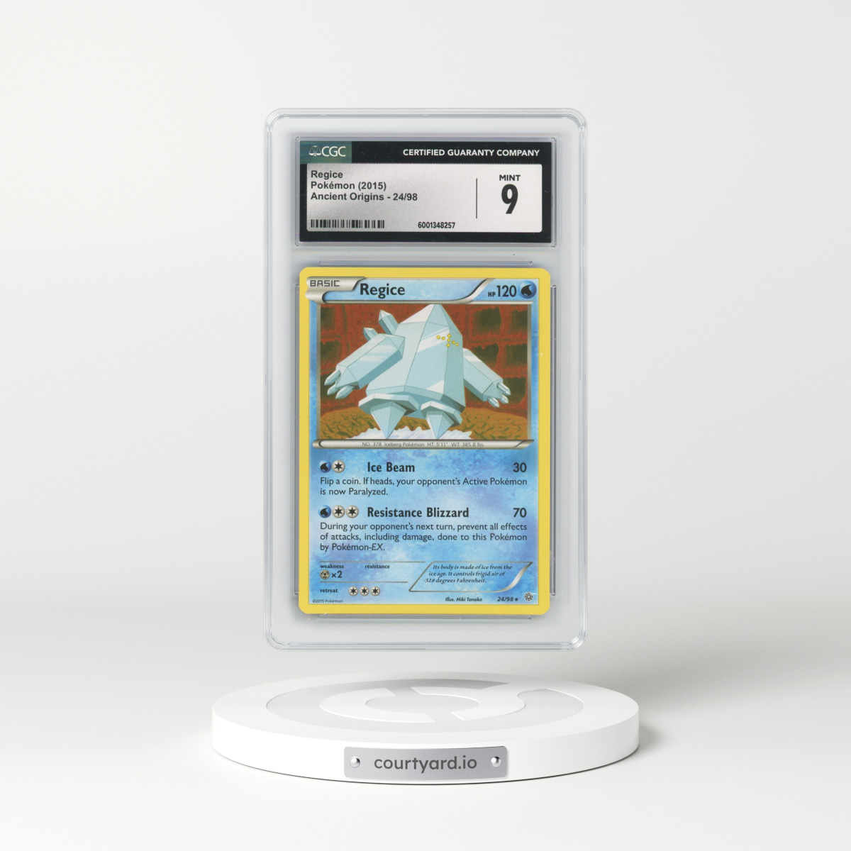 2015 Ancient Origins #24/98 Regice (CGC 9 MINT)