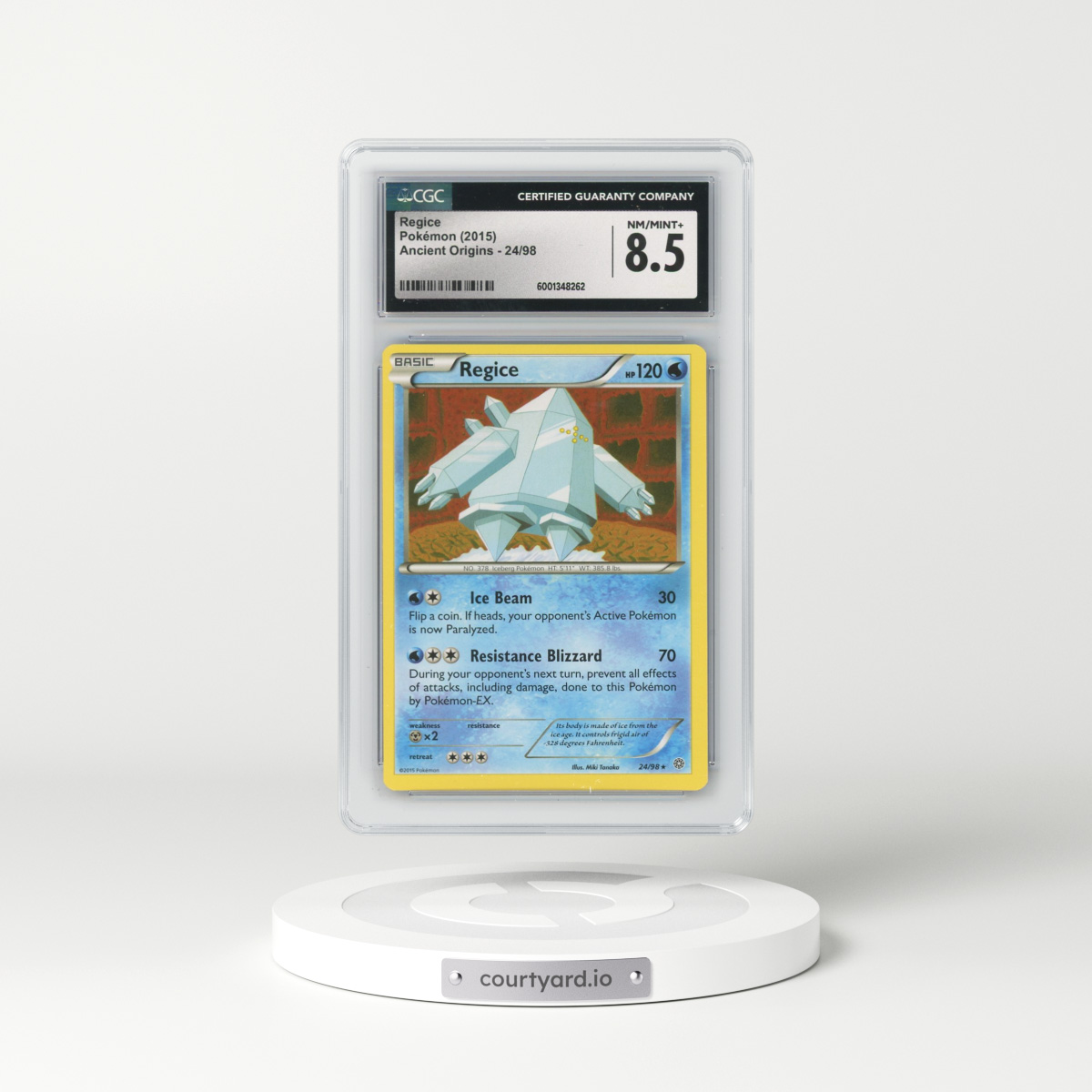 2015 Ancient Origins #24/98 Regice (CGC 8.5 NM-MT+)
