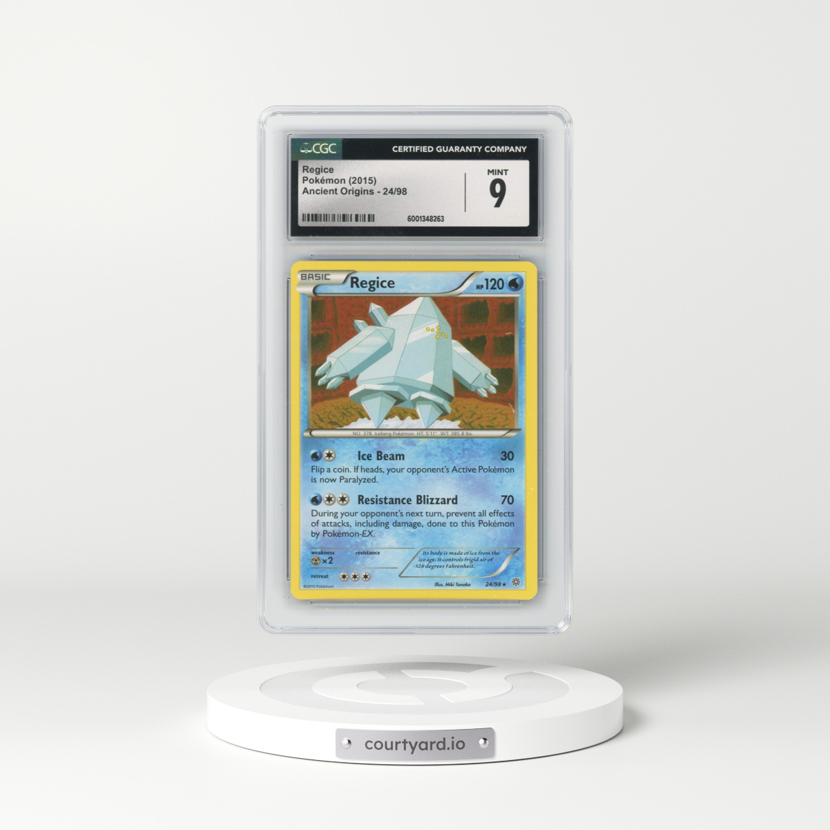 2015 Ancient Origins #24/98 Regice (CGC 9 MINT)