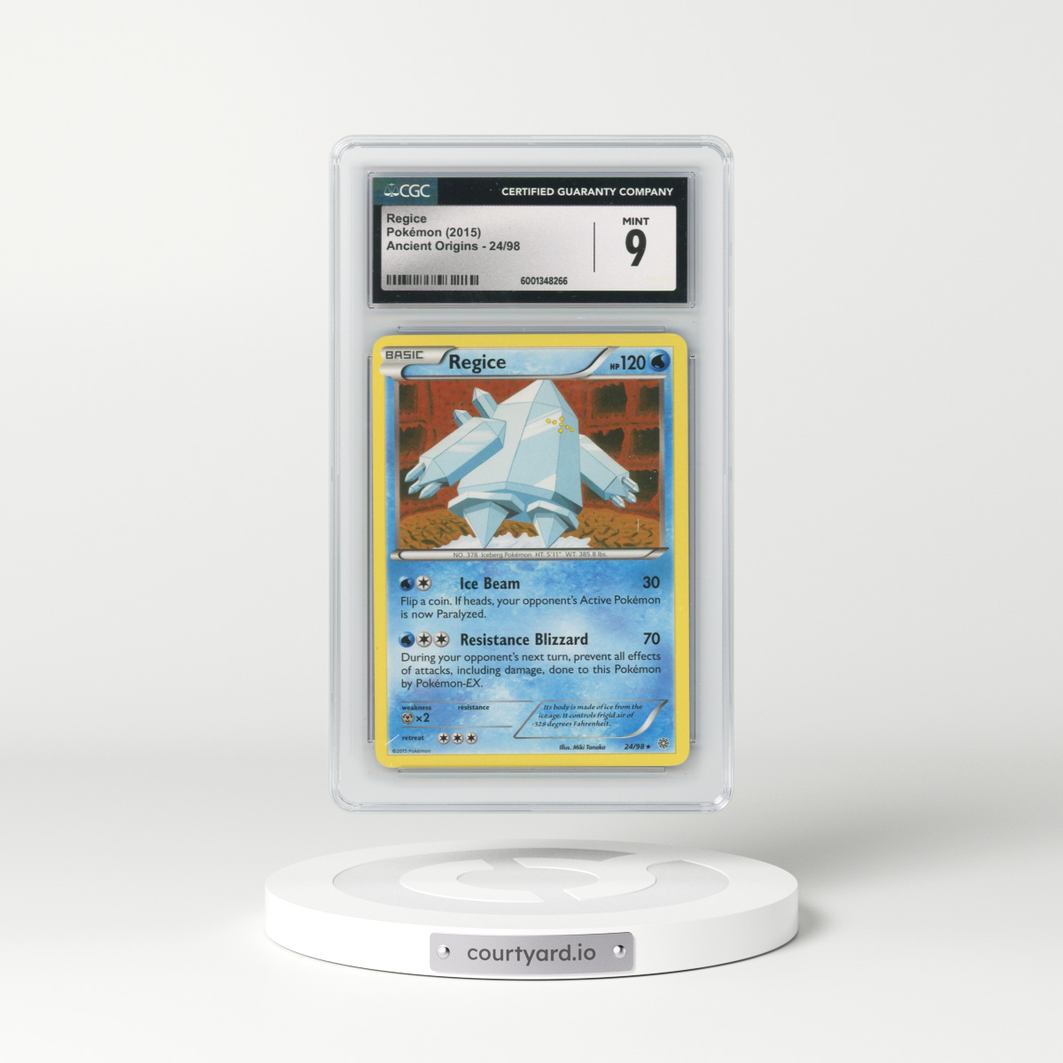 2015 Ancient Origins #24/98 Regice (CGC 9 MINT)