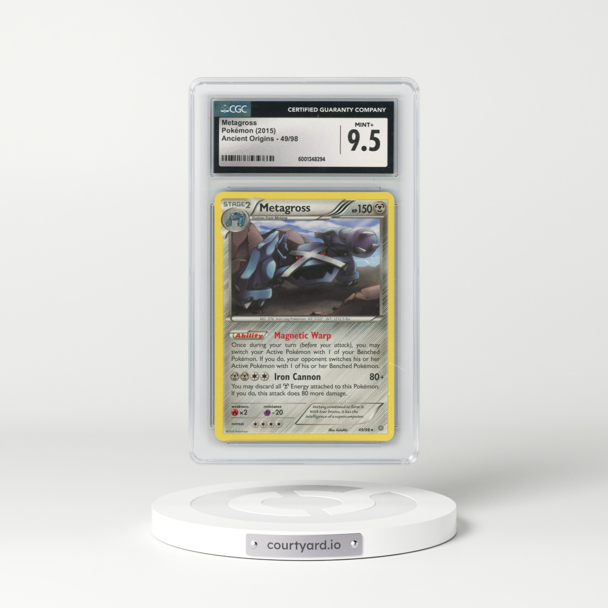 2015 Ancient Origins #49/98 Metagross (CGC 9.5 MINT+)