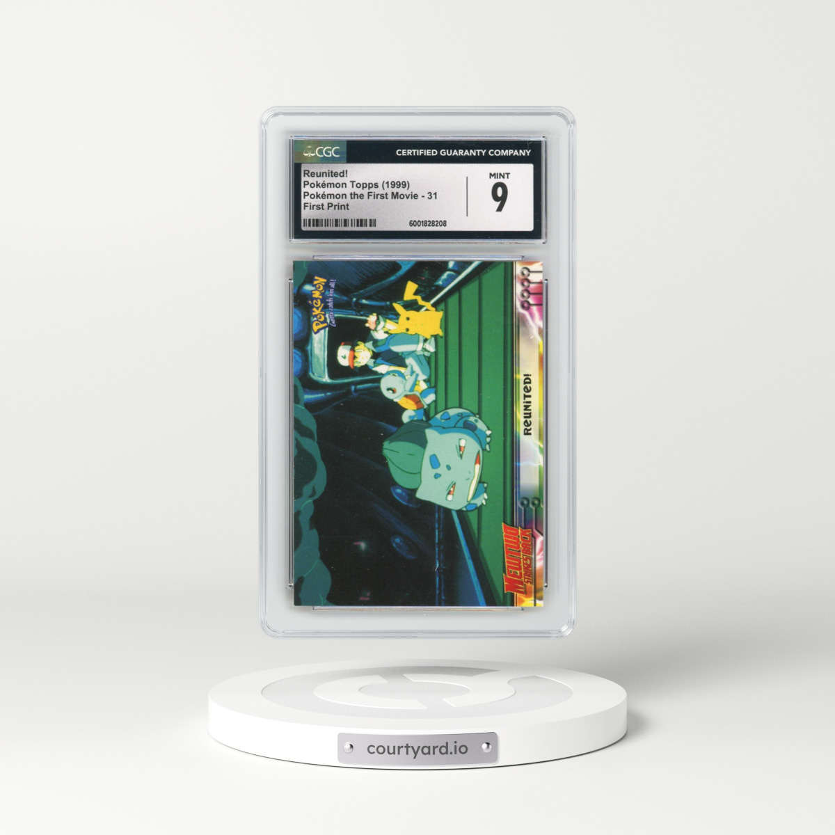 1999 Pokémon the First Movie #31 Reunited! - First Print (Blue Topps Logo) (CGC 9 MINT)