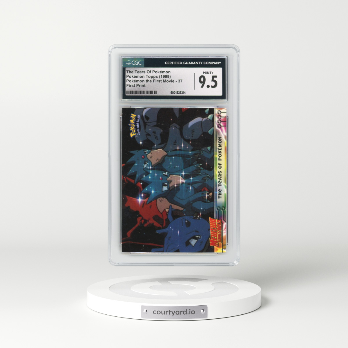 1999 Pokémon the First Movie #37 The Tears Of Pokémon - First Print (Blue Topps Logo) (CGC 9.5 MINT+)