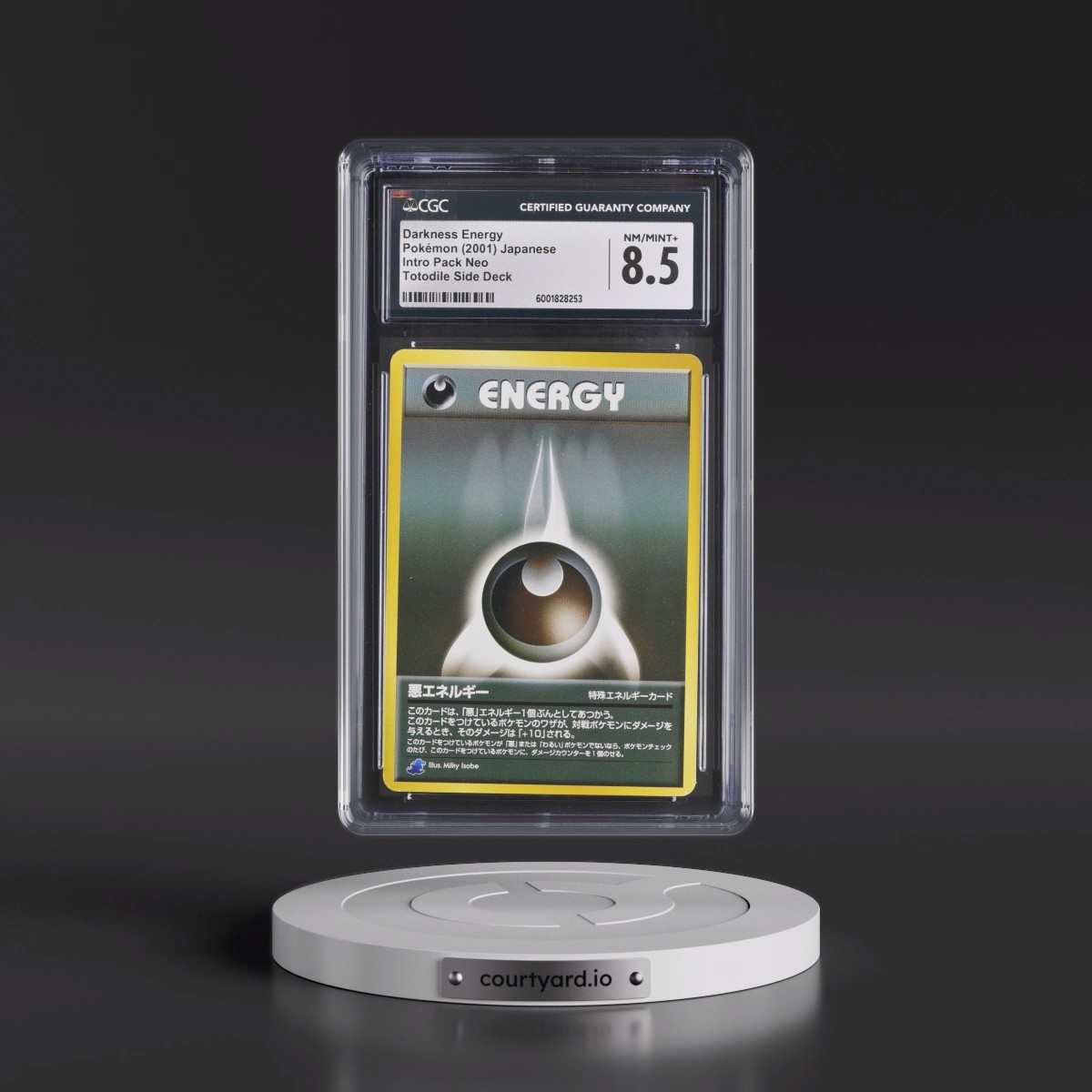 2001 Intro Pack Neo Darkness Energy - Totodile Side Deck (CGC 8.5 NM-MT+)