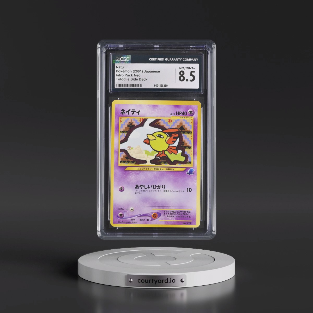 2001 Intro Pack Neo Natu - Totodile Side Deck (CGC 8.5 NM-MT+)