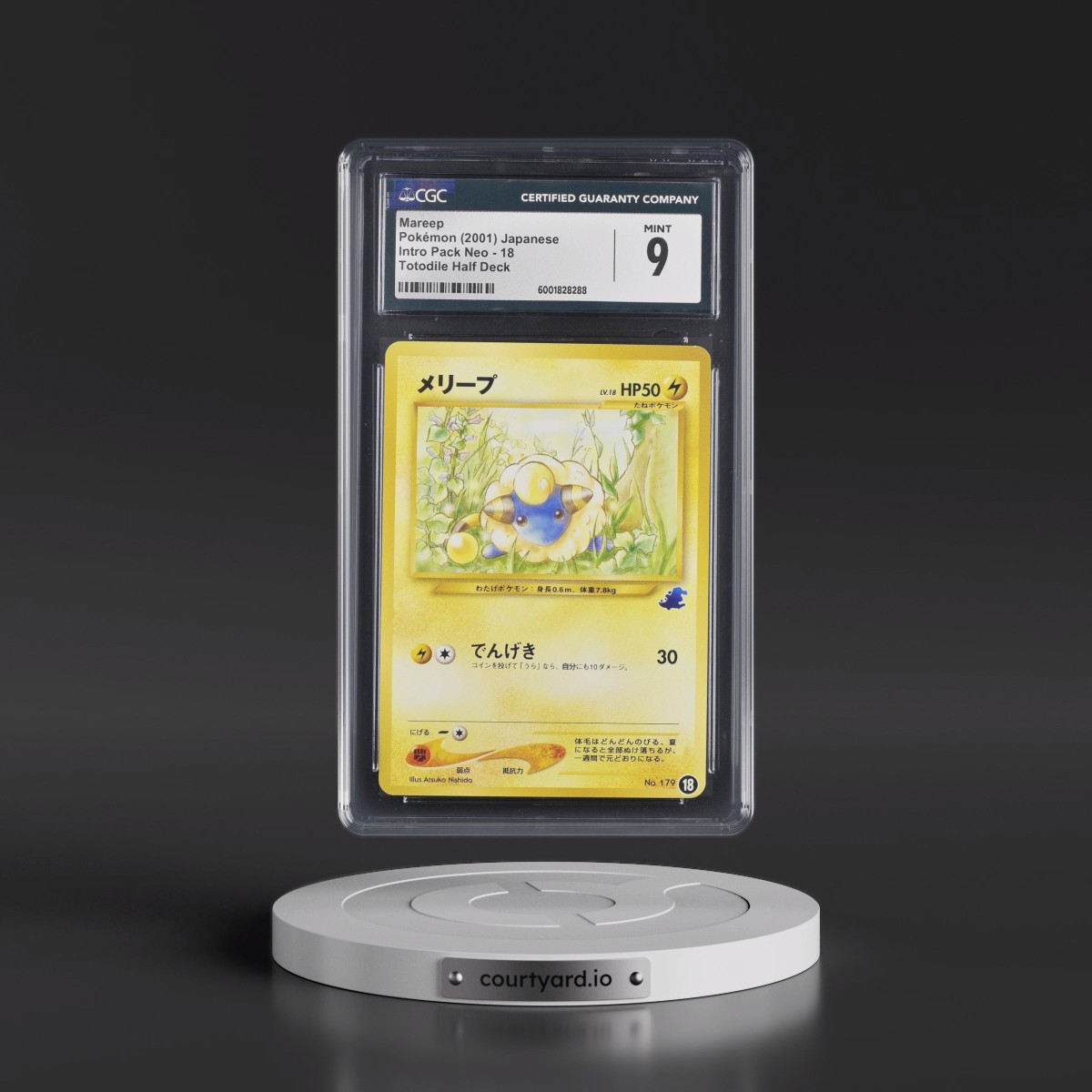 2001 Intro Pack Neo #18 Mareep - Totodile Half Deck (CGC 9 MINT)