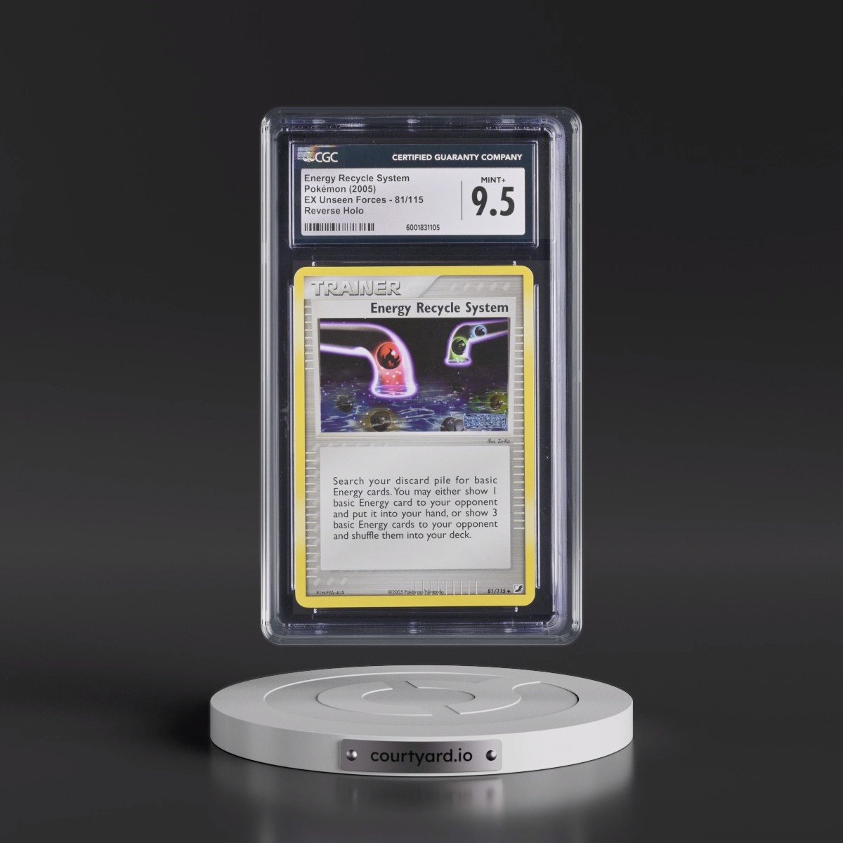 2005 EX Unseen Forces #81/115 Energy Recycle System - Reverse Holo (CGC 9.5 MINT+)