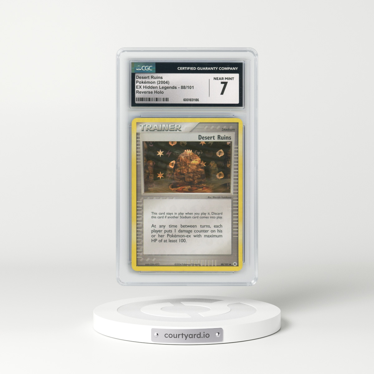 2004 EX Hidden Legends #88/101 Desert Ruins - Reverse Holo (CGC 7 NM)