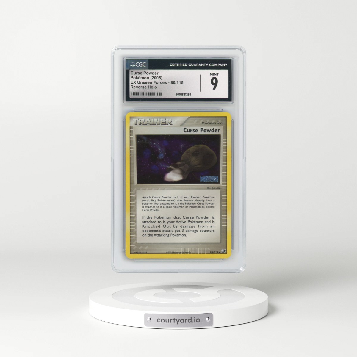 2005 EX Unseen Forces #80/115 Curse Powder - Reverse Holo (CGC 9 MINT)