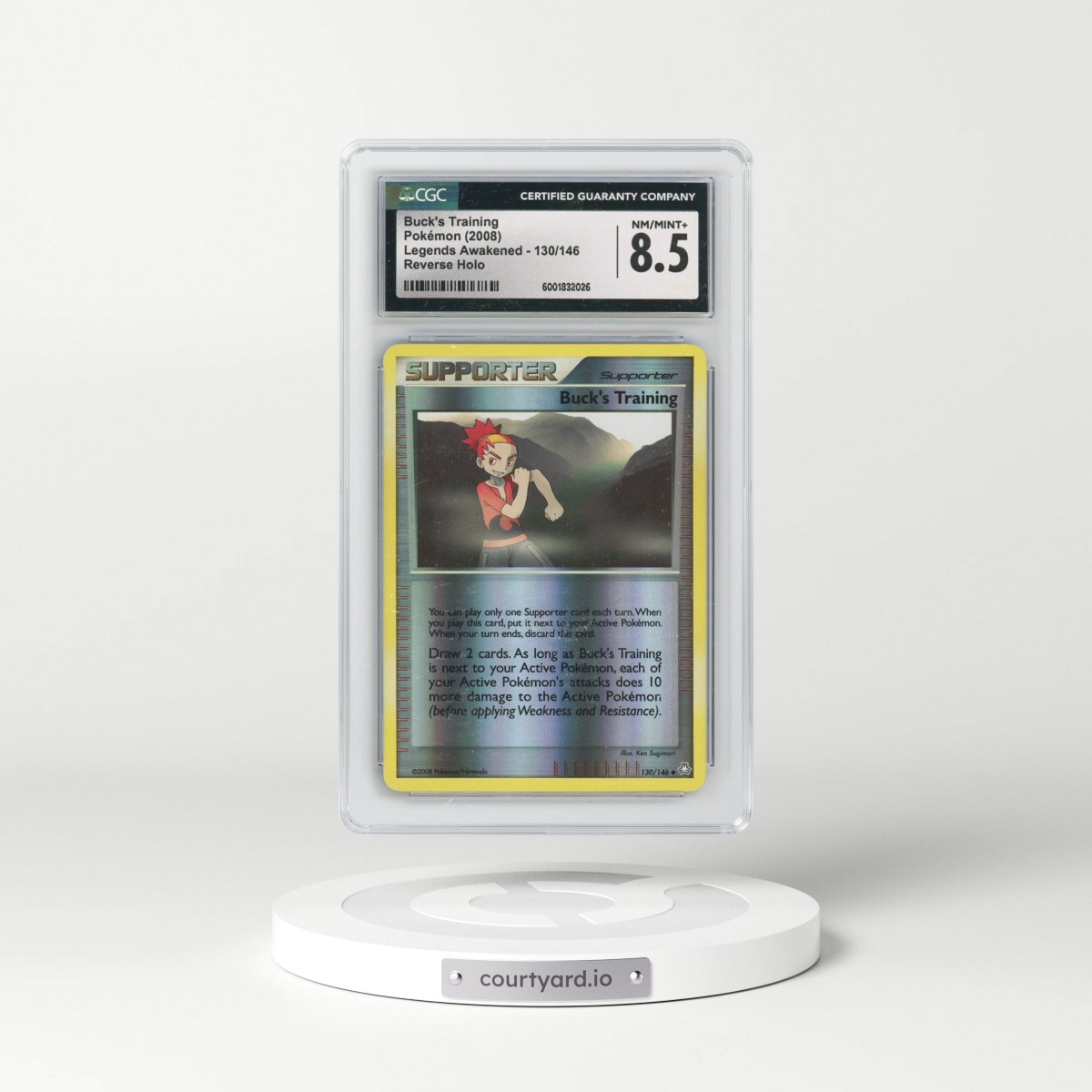 2008 Legends Awakened #130/146 Buck's Training - Reverse Holo (CGC 8.5 NM-MT+)