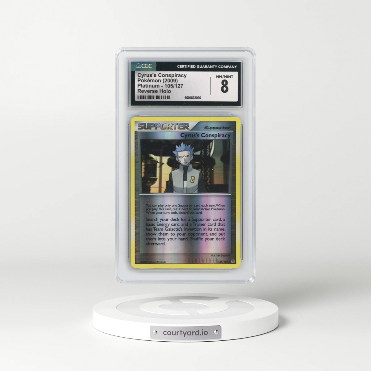 2009 Platinum #105/127 Cyrus's Conspiracy - Reverse Holo (CGC 8 NM-MT)