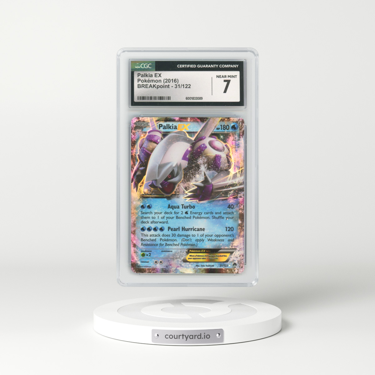 2016 BREAKpoint #31/122 Palkia EX - Holo (CGC 7 NM)