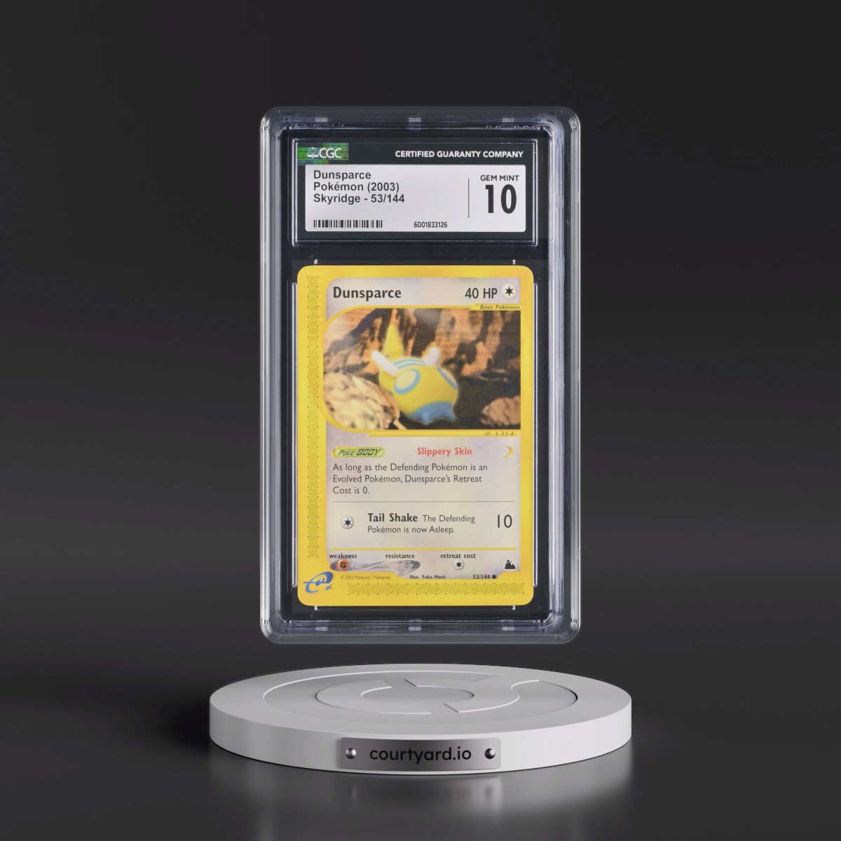 2003 Skyridge #53/144 Dunsparce (CGC 10 GEM MINT)