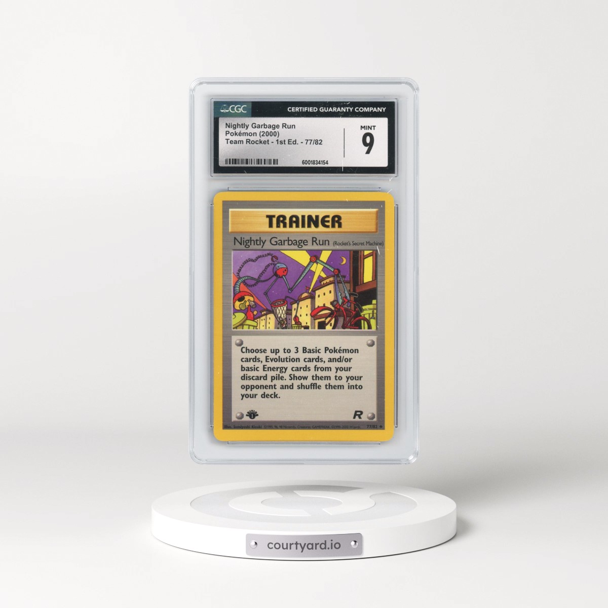 2000 Team Rocket #77/82 Nightly Garbage Run - 1st Edition 1st Edition (CGC 9 MINT)