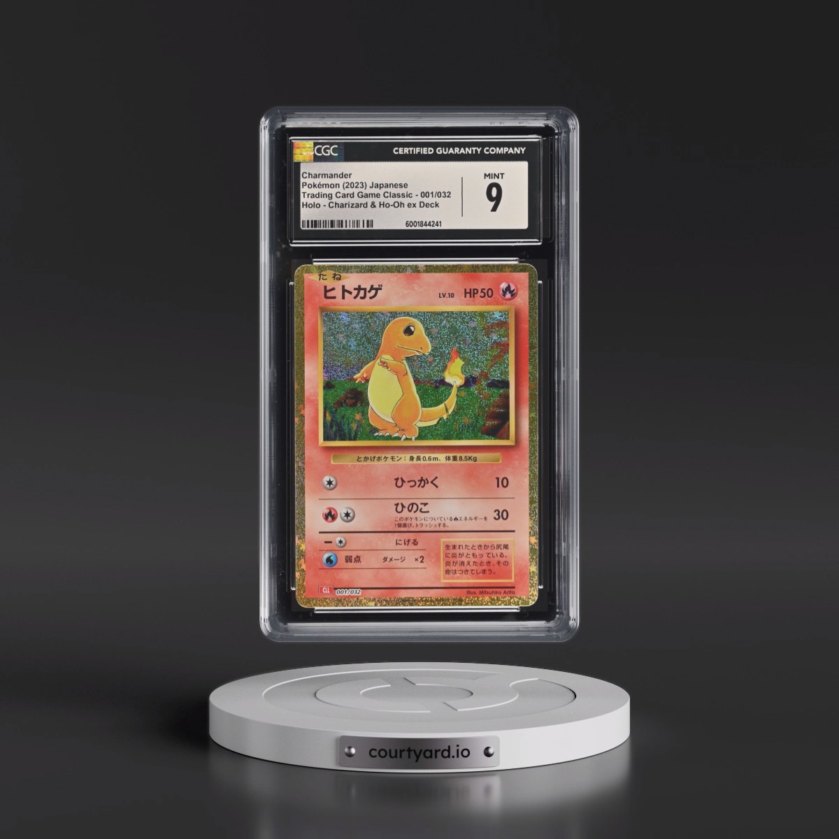 2023 Trading Card Game Classic - CLF, CLL, CLK #001/032 Charmander - Charizard & Ho-Oh ex Deck - CLL Holo (CGC 9 MINT)