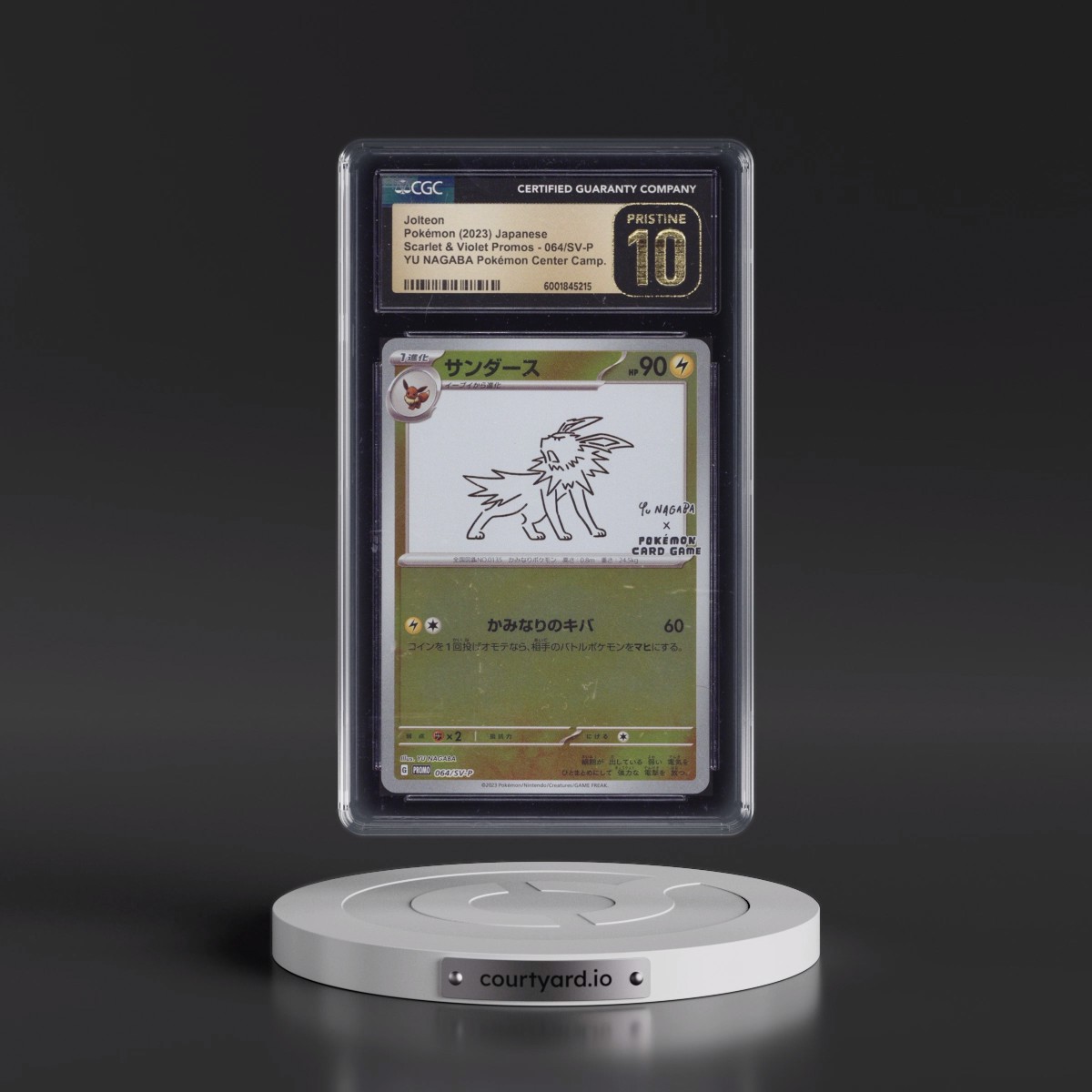 2022 Scarlet & Violet Promos Jolteon - Reverse Holo YU NAGABA x Pokémon #064/SV-P CGC 10