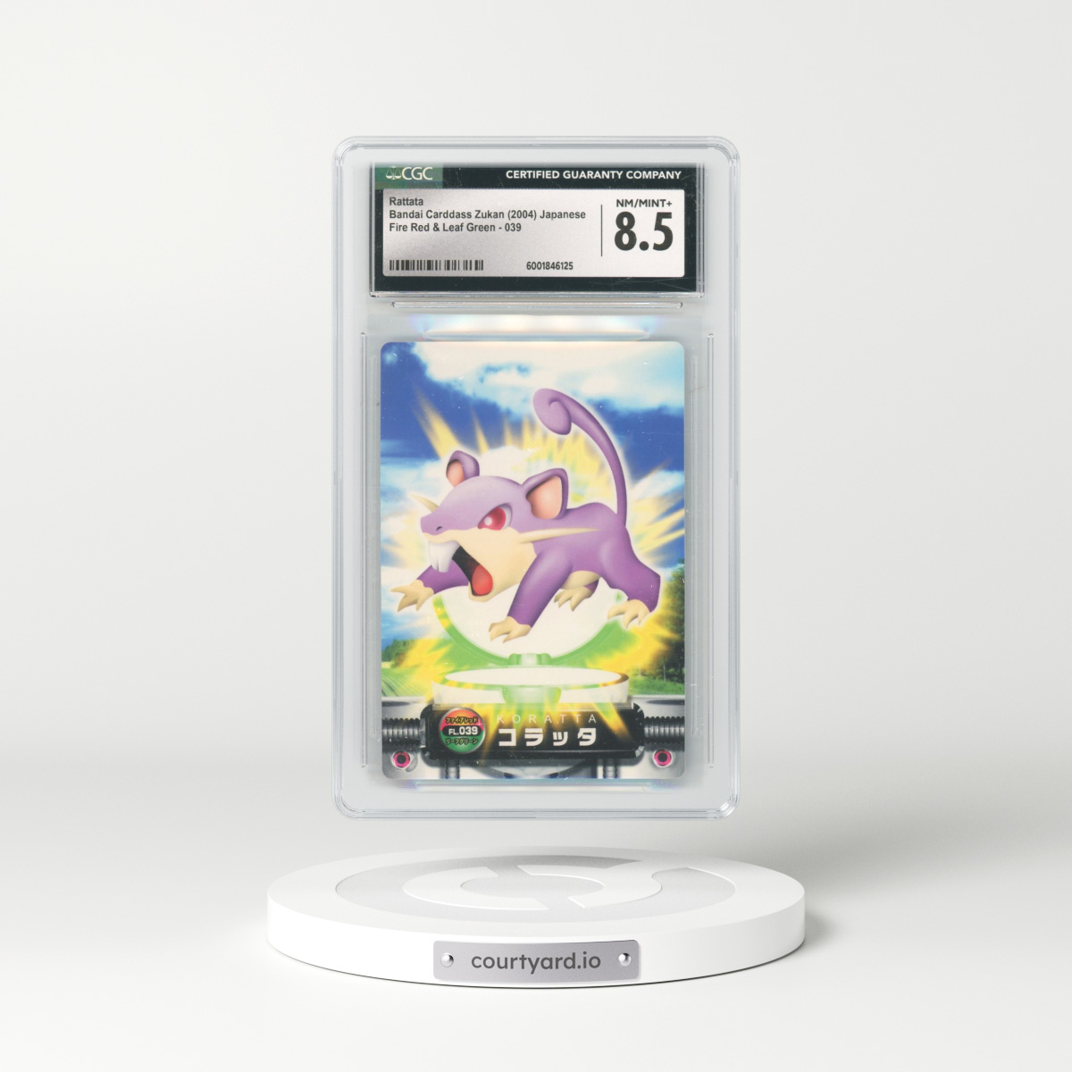 2004 Fire Red & Leaf Green #039 Rattata (CGC 8.5 NM-MT+)